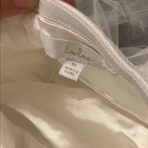 Phenomenal Passion White Tulle Pleated Strapless Maxi Dress - Picture 3 of 3